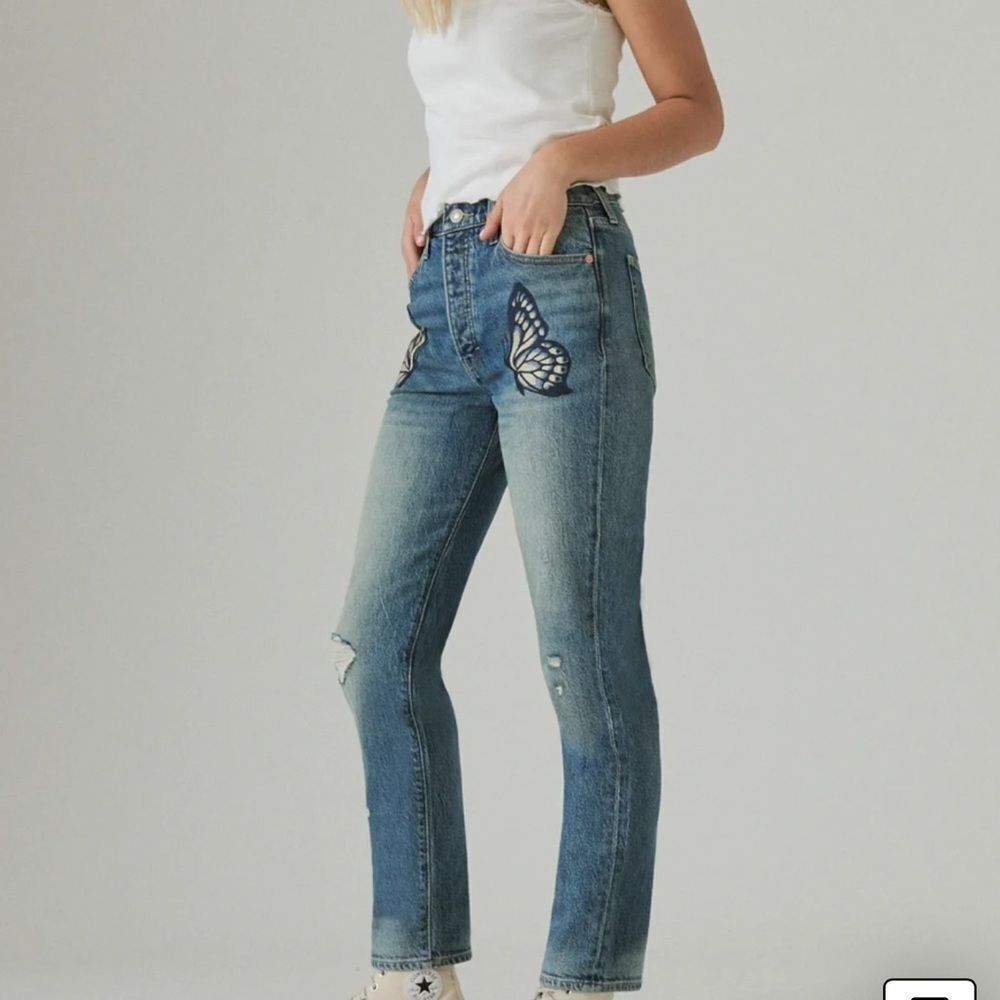 Lucky Brand Jeans Lucky Brand Jeans
Drew Mom High Rise Taper butterfly 6 28 - Picture 5 of 14